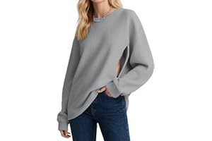 Oakgarden Women's Zipper Nursing Sweatshirts, Oversized Casual Waffle Knit Breastfeeding Pullover Tops Pregnancy Mama Clothes