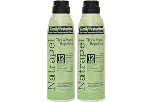 Natrapel Tick & Insect Repellent Eco-Spray - Bug Spray with 20% Picaridin - Family Protection Against Mosquitoes, Ticks & More - Up to 12 Hours of Protection - 6 oz (2 Pack)
