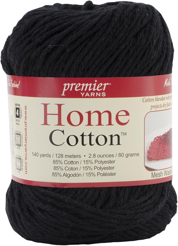 Premier Yarns Home Cotton Yarn, Solid Black Amazon.ca Home & Kitchen