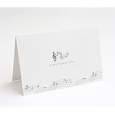 M Market On Mainstreet Music Note Cards with Envelopes, Blank Inside, Made in the U.S.A. (A Very Musical Note)
