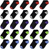 SPTRAMLE Kids Socks - 25 Pairs Toddler Ankle Socks Set, Low Cut for Boys & Girls (0-14 Years Old)