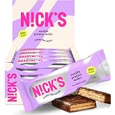 N!CK'S Protein Wafer Bar Vanilla| 25% Protein (10g) 203 Calories | Low Carb Cookie Bar Snack with No Added Sugar, Gluten Free (24 bars x 40g)
