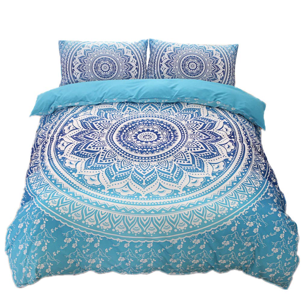 Amazon Com Bohemian Gypsy Quilt Cover Hippy Mandala Bedding