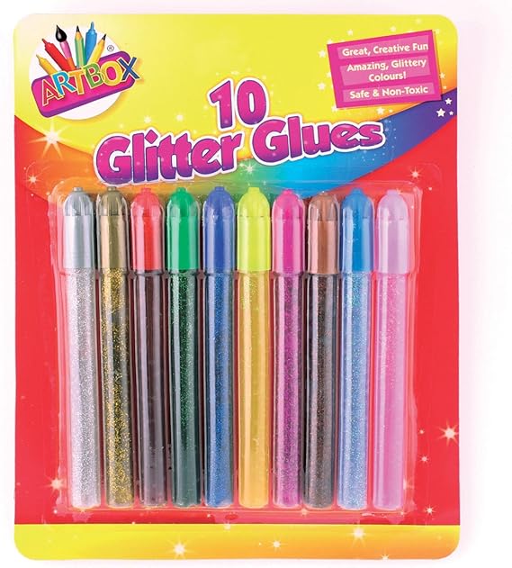 ArtBox Glitter Glue Pen Assorted Colours (Pack of 10) Amazon.co.uk