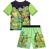 Nickelodeon Paw Patrol Boys Rash Guard Set - 2 Piece Chase Marshall TMNT UPF50 Swim Shirt & Swim Trunks for Toddler & Big Kid