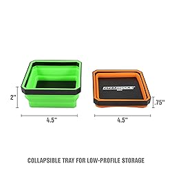 OEMTOOLS 26052 Foldable Magnetic Tray Set, Magnetic