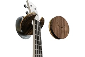 Openhagen World’s Only - Collapsible Ukulele Wall Hanger and Ukulele Wall Mount - Patented - Danish Design - Space Saving - Wooden - Walnut Color - Scratch Proof - Award Winning