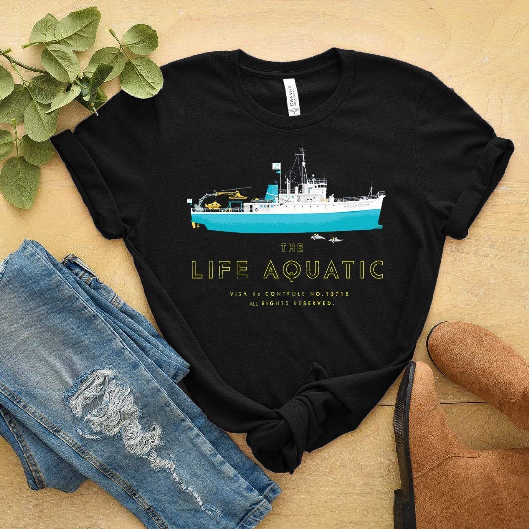 The Life Aquatic With Steve Zissou Shirt Life Aquatic Shirt Steve Zissou Shirt Wes Anderson 