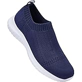 konhill Women's Slip On Sneakers Non Slip Walking Shoes Breathable Mesh Work Casual Lightweight Tennis Workout Shoes
