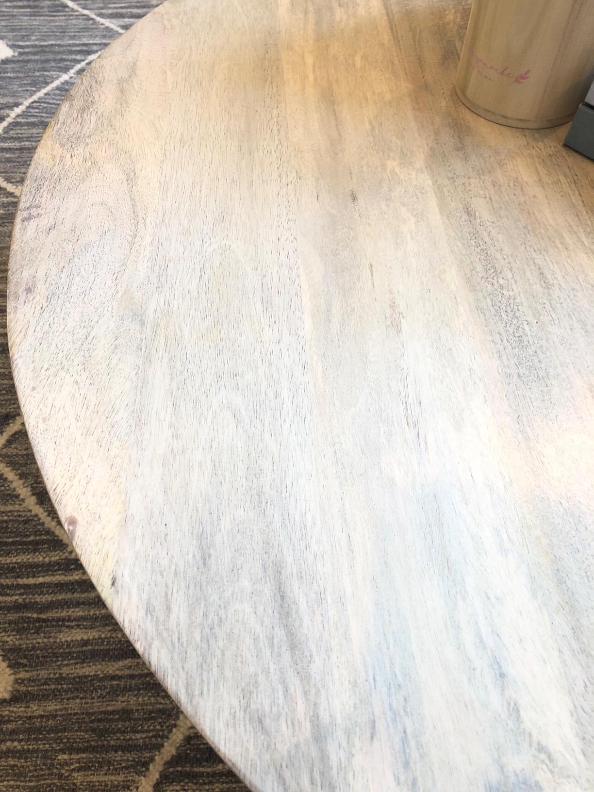 36/mo Finance The Urban Port Drum Shape Wooden Coffee Table with