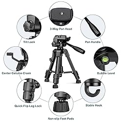 JOILCAN Mini Tripod for Camera, 25-inch Aluminum