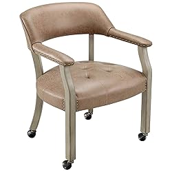 LEEMTORIG Dining Chairs with Casters and