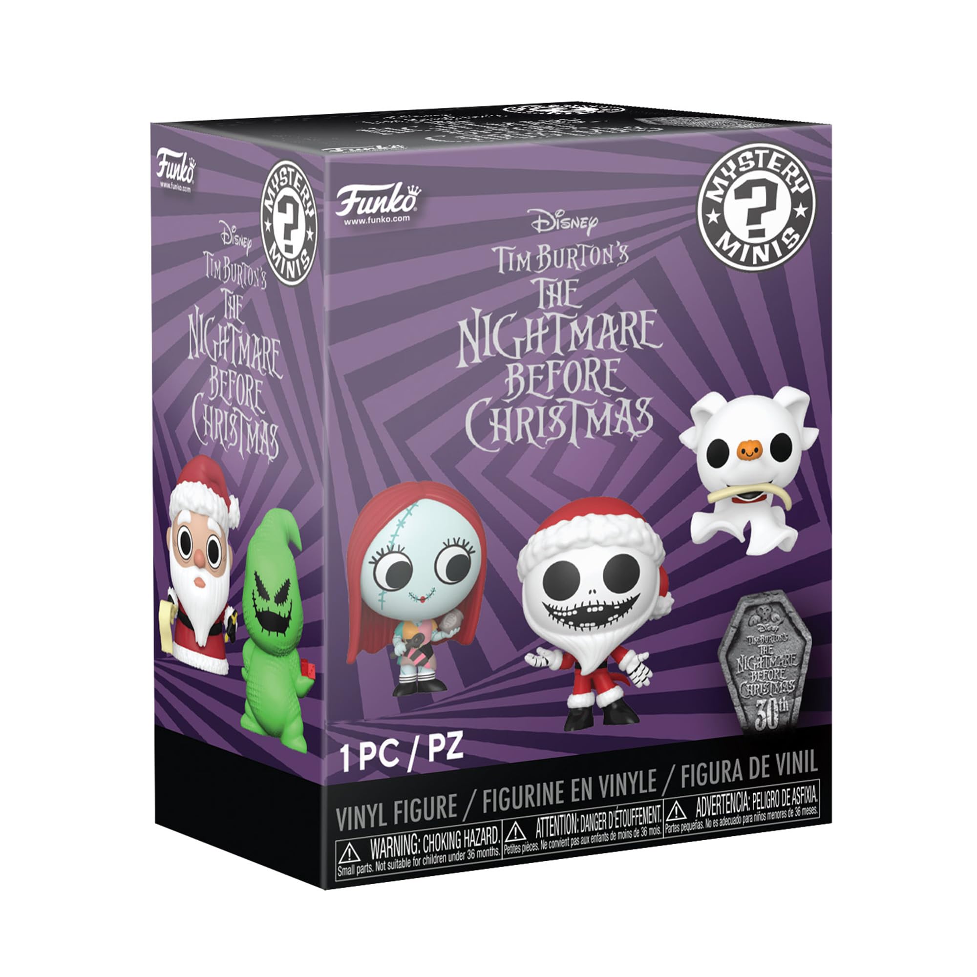 Funko Mystery Mini - Disney the Nightmare Before Christmas 30th - 1 Of 12 to Collect - Styles Vary - Collectable Vinyl Figure - Gift Idea - Official Merchandise - Toys for Kids & Adults - Movies Fans