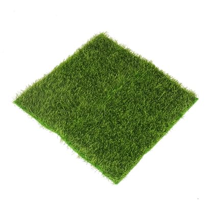 KITCHINDRA Micro Landscape Moss Ornament Turf Faux Lawn for Miniature Garden (Green)