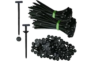 CALORPET 100PCS Nylon Universal Cable Tie Buckle, Zip Ties Heavy Duty with Pin & Button Design, Car Daily Repair, Applicable Toengine Lower Guard Plates, Fender Linings, Fenders, Trunkclips (100)