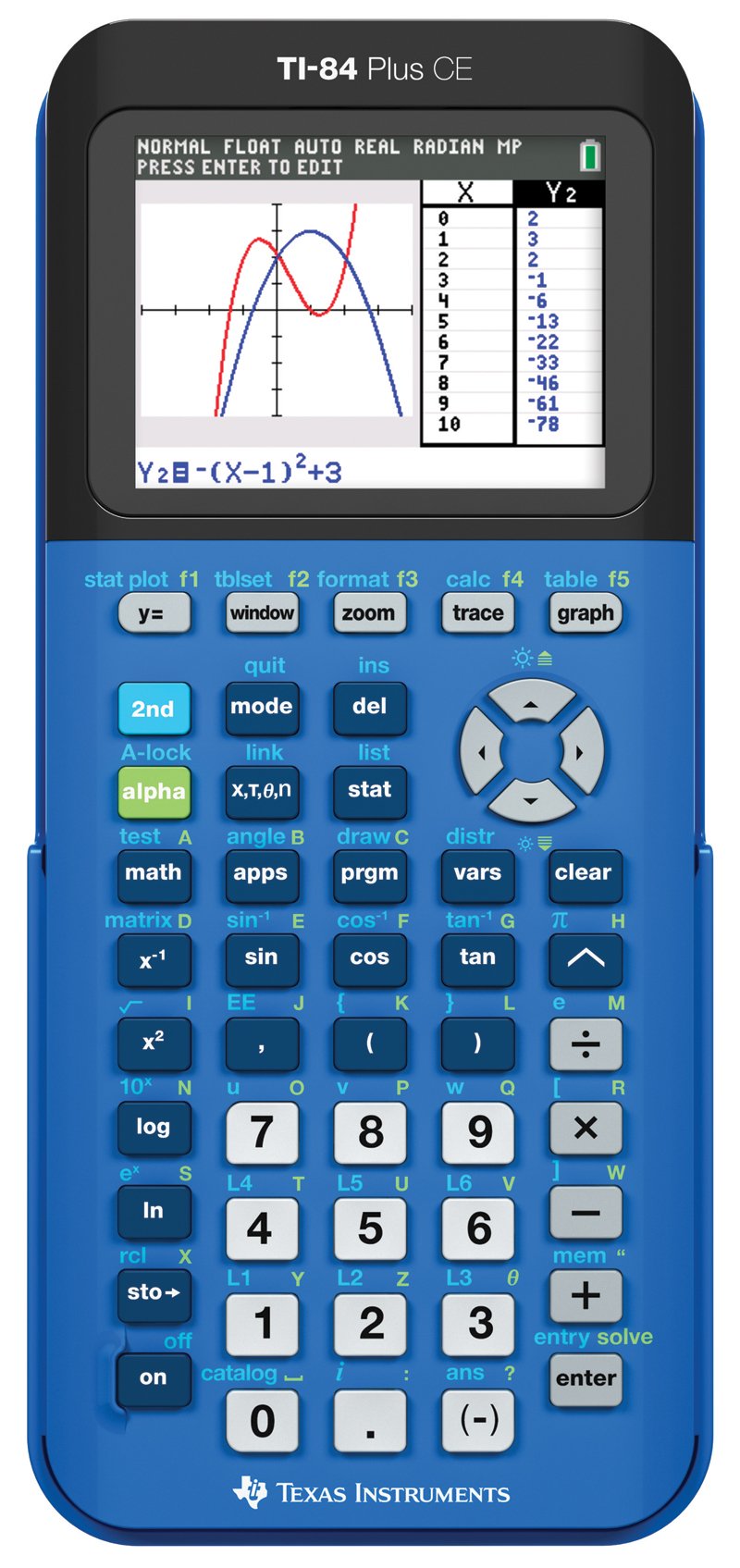 Texas Instruments TI-84 Plus CE Color Graphing Calculator - Mint Green Edition For Math & Science