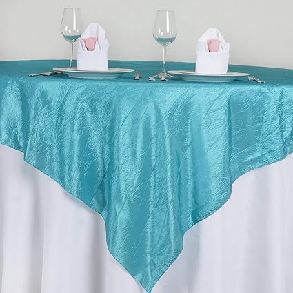 Amazon Com Mikash 72x72 Taffeta Crinkle Overlays Wedding Table