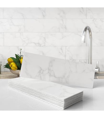 Questech Decor - Moldura De Azulejos De 1/2 X 12 Pulgadas, Lápiz Bajo Soho Listel, Borde Decorativo Para Azulejos De Ducha, Borde Decorativo Para Azulejos De Ducha, Molduras De Azulejos De Cocina