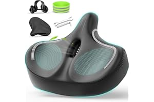 YODOTE Oversizd Bike Seat, Premium Stationary Comfortable Extra Large Bike Seat for Women & Men, Waterproof Adults Wide Bicycle Seat for Peloton, Spin Bike, Exercise Bike, Cruiser Bike