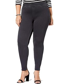plus size denim capri leggings