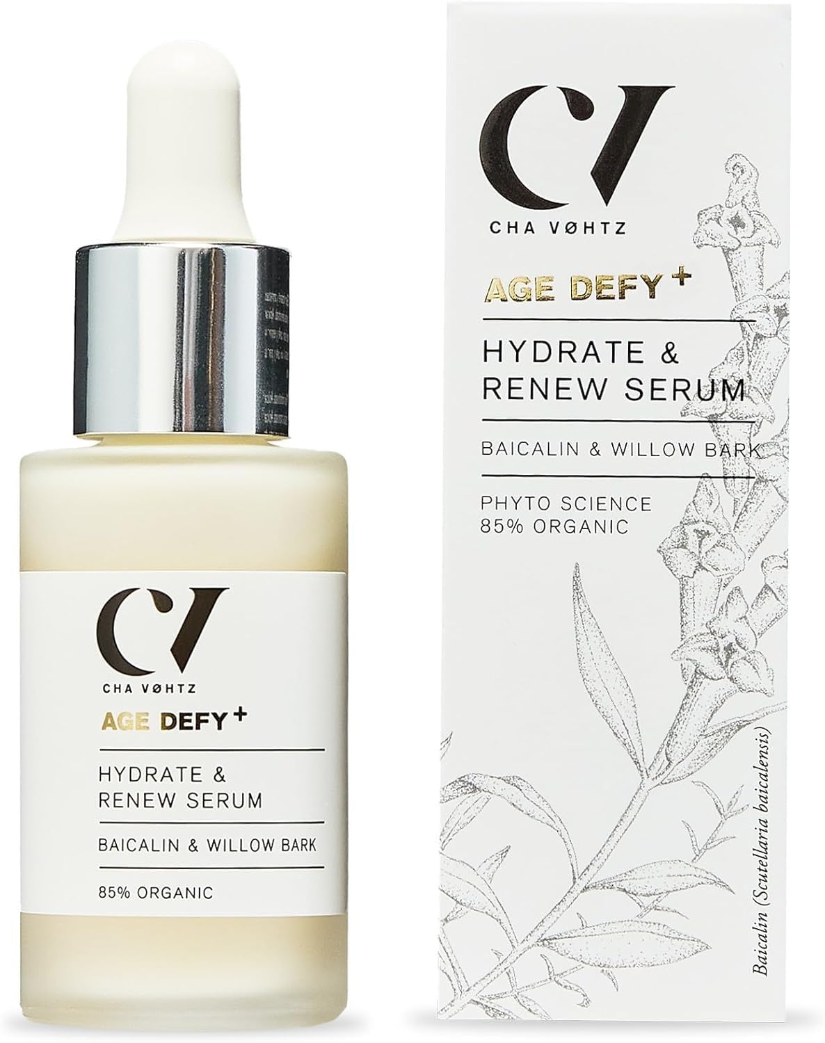 Green People Age Defy+ Hydrate & Renew Serum - Suitable for Dry, Mature Skin - Paraben Free - Vegan, 30ml