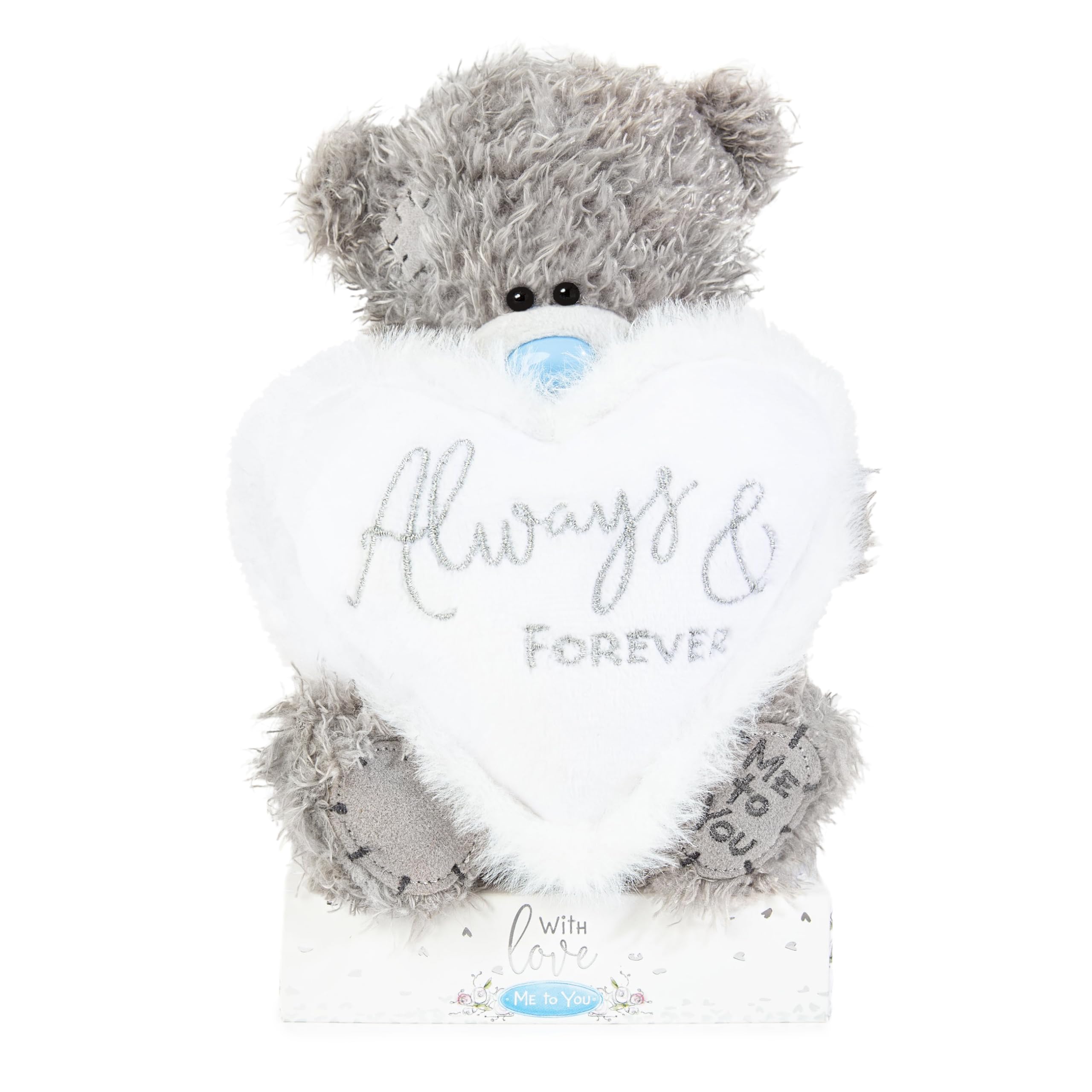 Me to You 'Always and Forever' Tatty Teddy Bear 15cm - Official Wedding Collection, Grey
