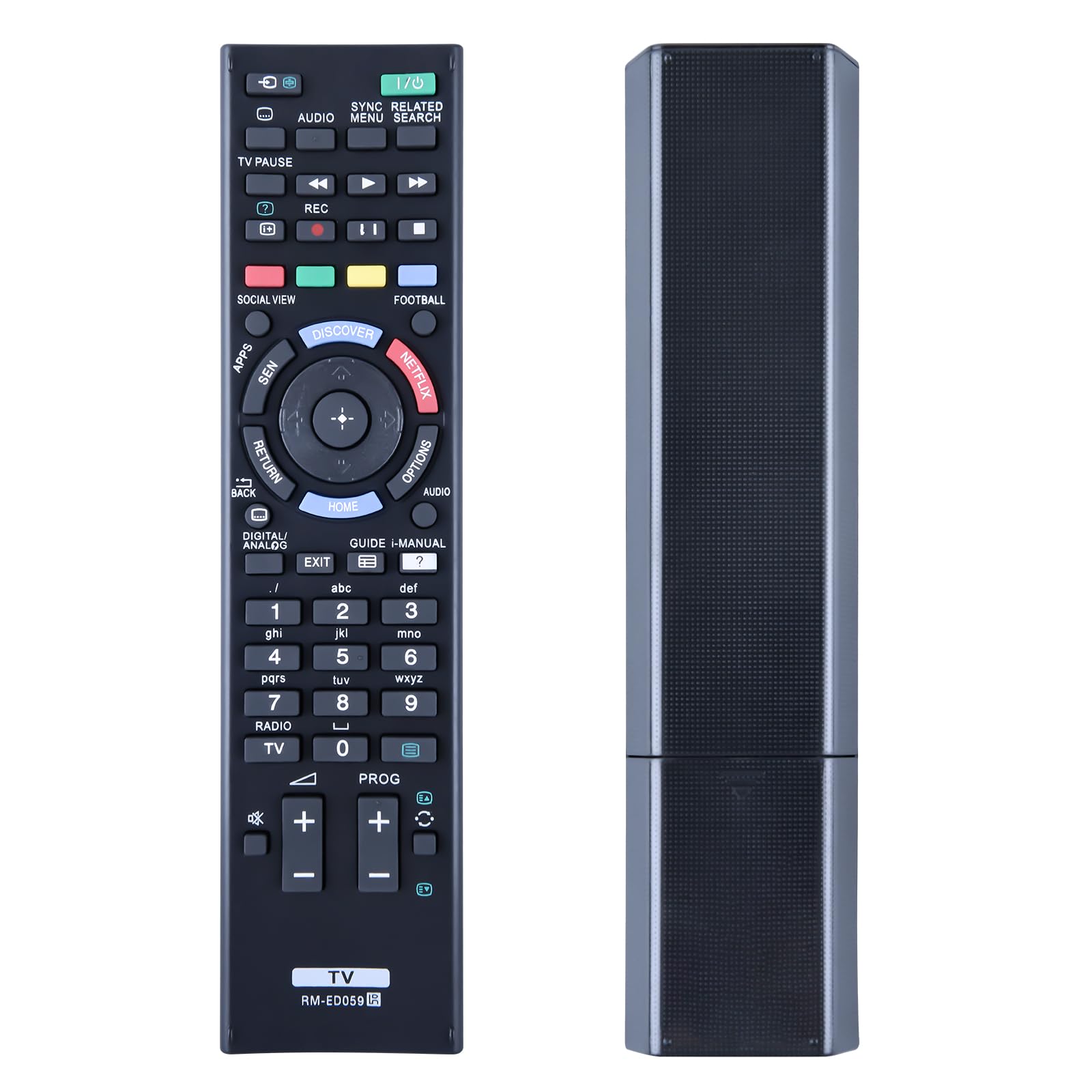 TCNOUMT New RM-ED059 Replacement Remote Control for Sony Bravia LED TV, Compatible with KDL-32W706B KDL-42W706B KDL-42W805B KDL-42W828B KDL-42W829B KDL-50W805B KDL-50W815B KDL-50W817B KDL-50W829B