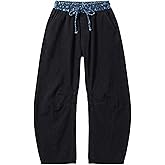 SCOFEEL Women's Drawstring Barrel Jeans Wide Leg Elastic Waist Jean Loose Baggy Y2K Boyfriend Denim Pants with Pocket