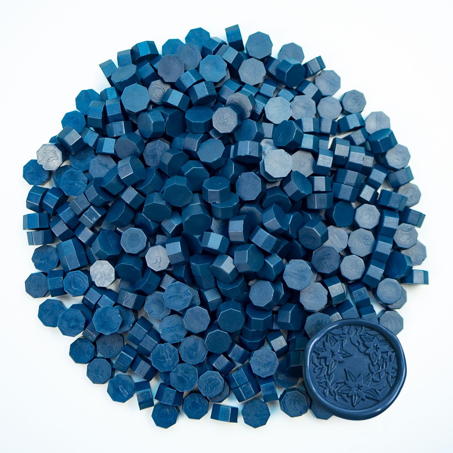 Zifospy 370 PCS Wax Seal Beads,Dark Cyan Blue Sealing Wax Pellets for Letter Greeting Cards, Wine Sealing, Wedding/Party Invitations & Crafts Making
