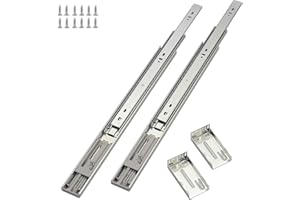 OCG Soft Close Drawer Slides 22 Inch (10 Pairs), Full Extension Ball Bearing Side Mount Drawer Slides for Cabinets with Face Frame