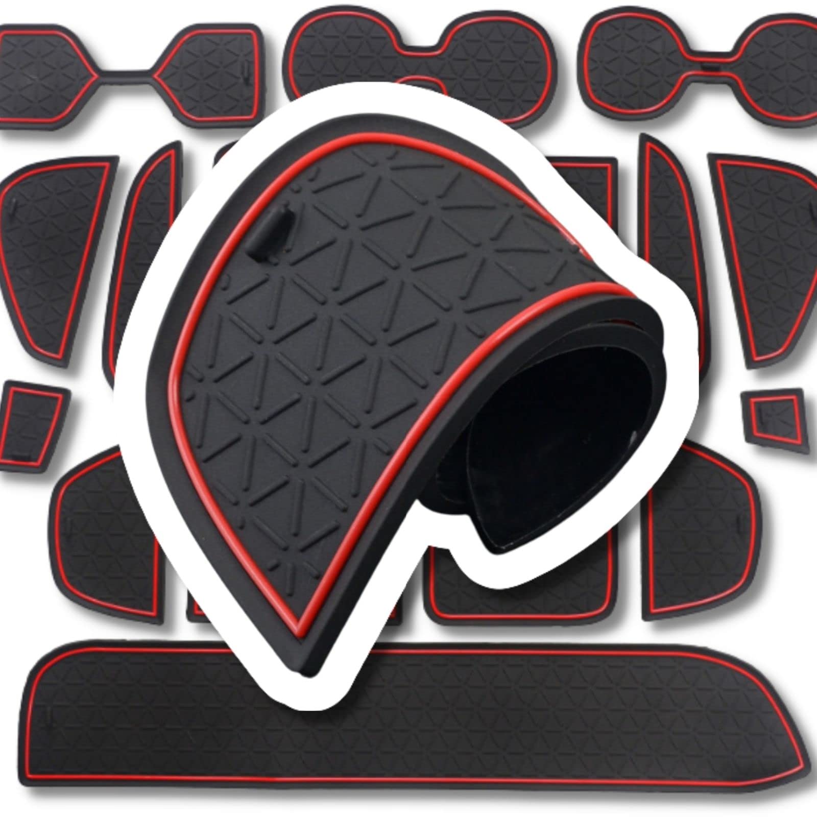 トヨタ RAV4ラバーマット 赤の商品画像