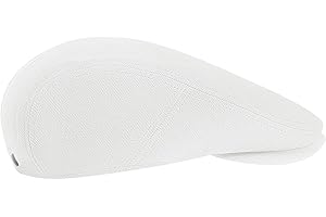 jingsha Men's Linen Newsboy Cap Adjustable Flat Ivy Gatsby Summer Cabbie Hat for Golf Driving Hunting Fishing