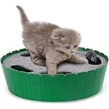 Pawaboo Cat Toy with Running Mouse, Electric Interactive Motion Cat Toy Automatic Rotating Teaser Pop and Play Hide and…