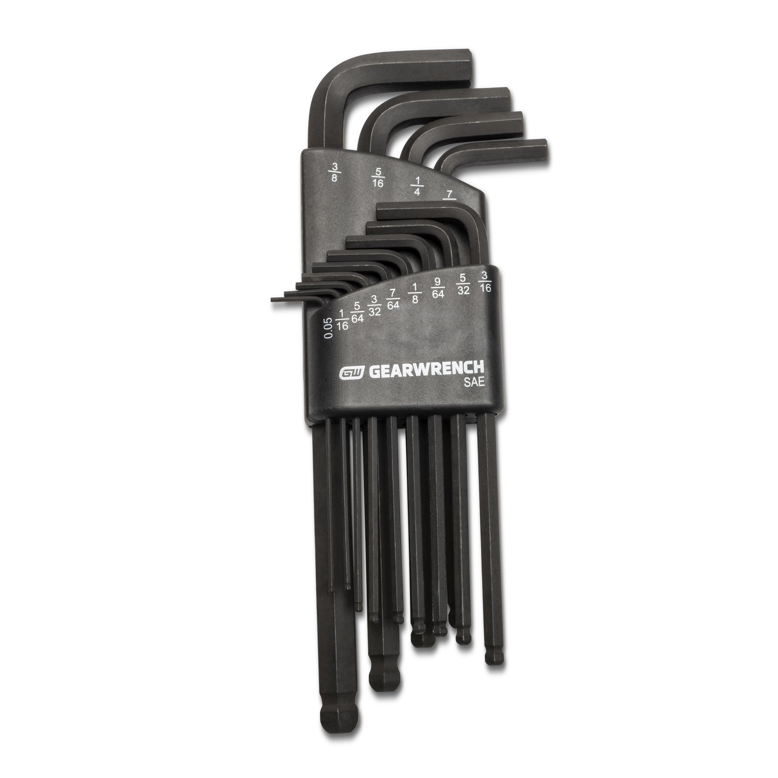GearWrench 83524 Long Ball End SAE Hex Key Set, 13 Piece