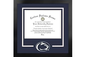 Campus Images NCAA Unisex Spirit Diploma Manhattan Black Frame with Bonus Lithograph (Value Savings $59)