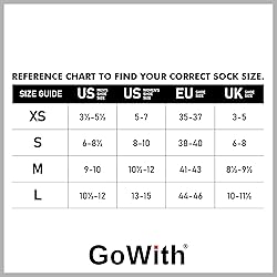 GoWith 2 Pairs Unisex Running Socks, Anti-Blister