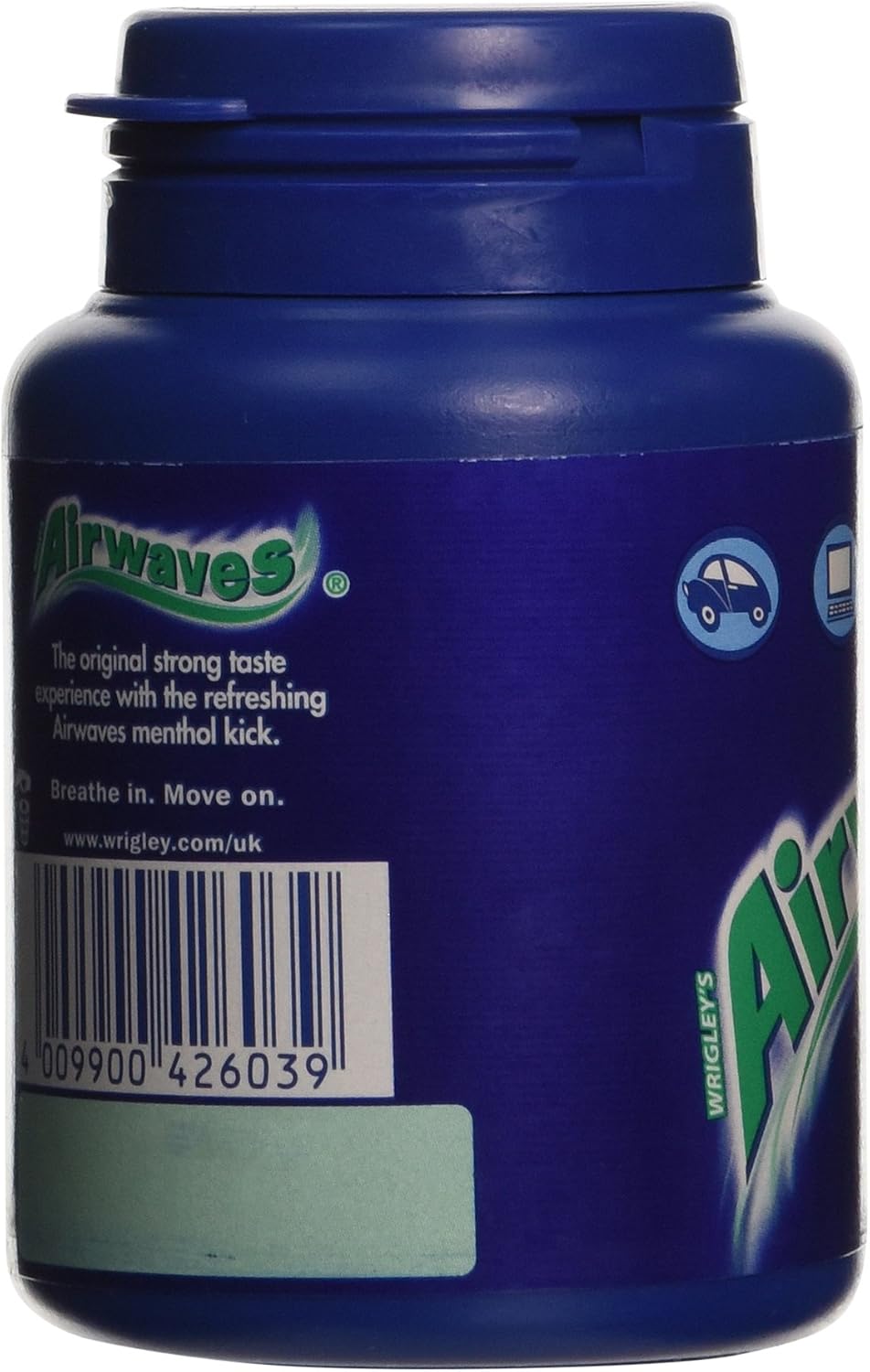 Wrigley's Airwaves Menthol & Eucalyptus Chewing Gum 46 Pieces (Pack of 6), Green, 46 count (Pack of 6) - Image 5