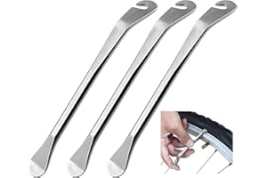 3 Pcs Bicycle Tire Levers - Stainless Steel Tyre Spoon Changing Tool for Road & Mountain Bike Tube Repair, Durable Bike Pry B