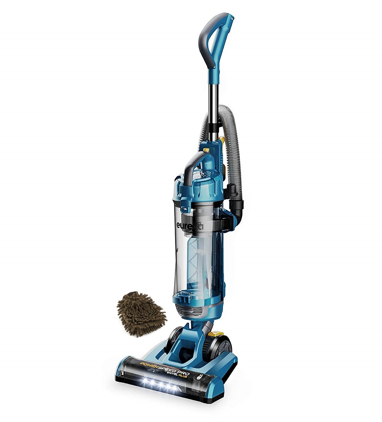 Eureka NEU192A Power Speed Pro Turbo Swivel Plus Upright Vacuum Cleaner, with Attachments, Deep Ocean Blue (Complete Set) w/Bonus: Premium Microfiber Cleaner Bundle