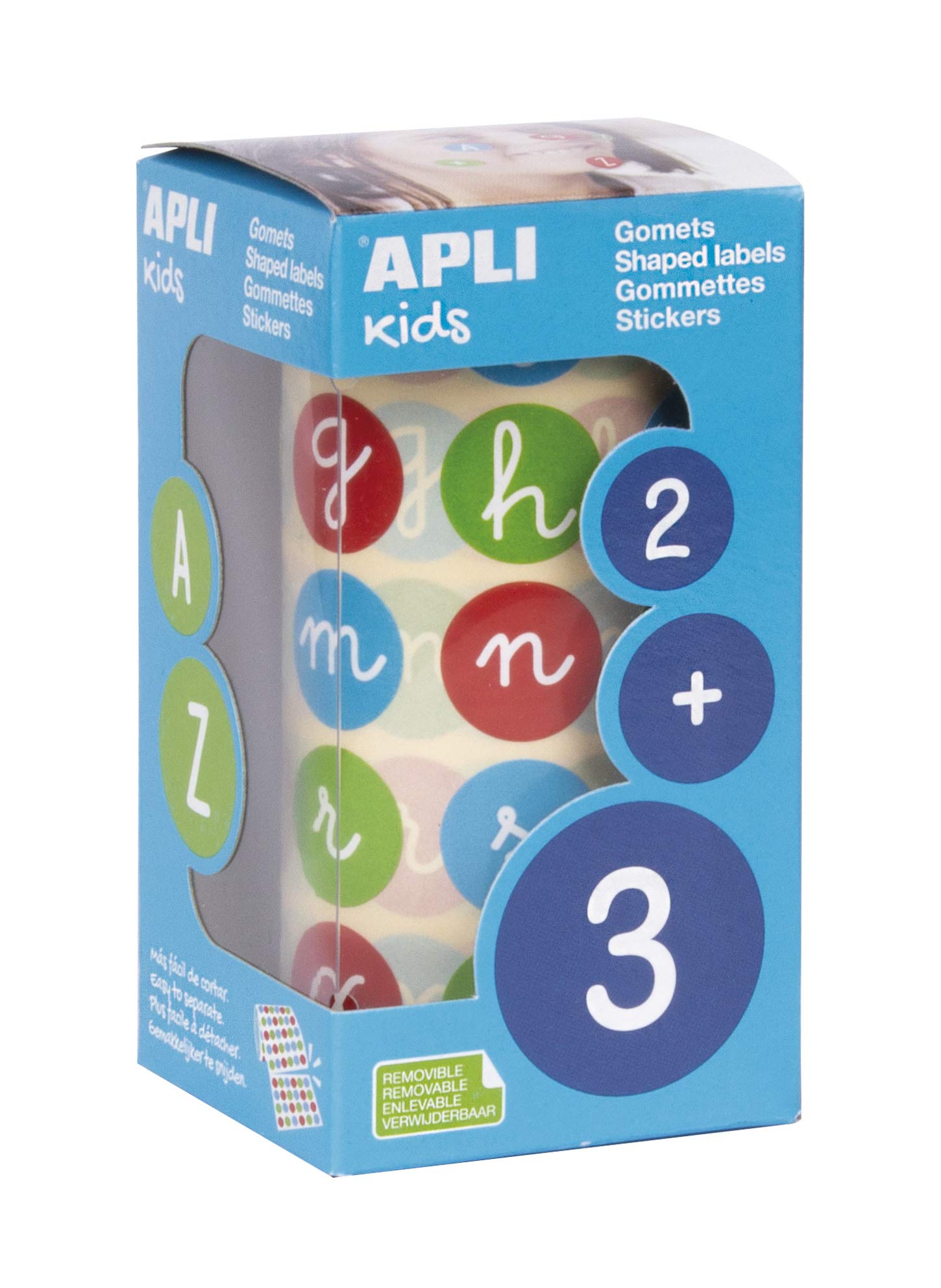 APLI Shaped Labels Removable A-Z (x900)