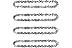 GSSHBR 4 Pack 8 Inch Chainsaw Chain 050" Gauge, 3/8" LP Pitch, 33 Drive Links, 8 Inch Pole Saw Chains Fits for Chicago Sun Joe SWJ800E SWJ806E Portland, Greenworks, Chicago and More- S33