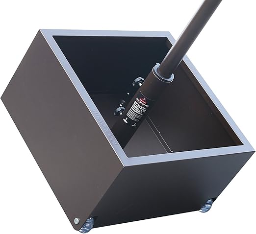 Eurmax Outdoor Patio Market Portable Sand Filled Rolling Umbrella Base With 2 Wheels Bronze Amazon Co Uk Garden Outdoors