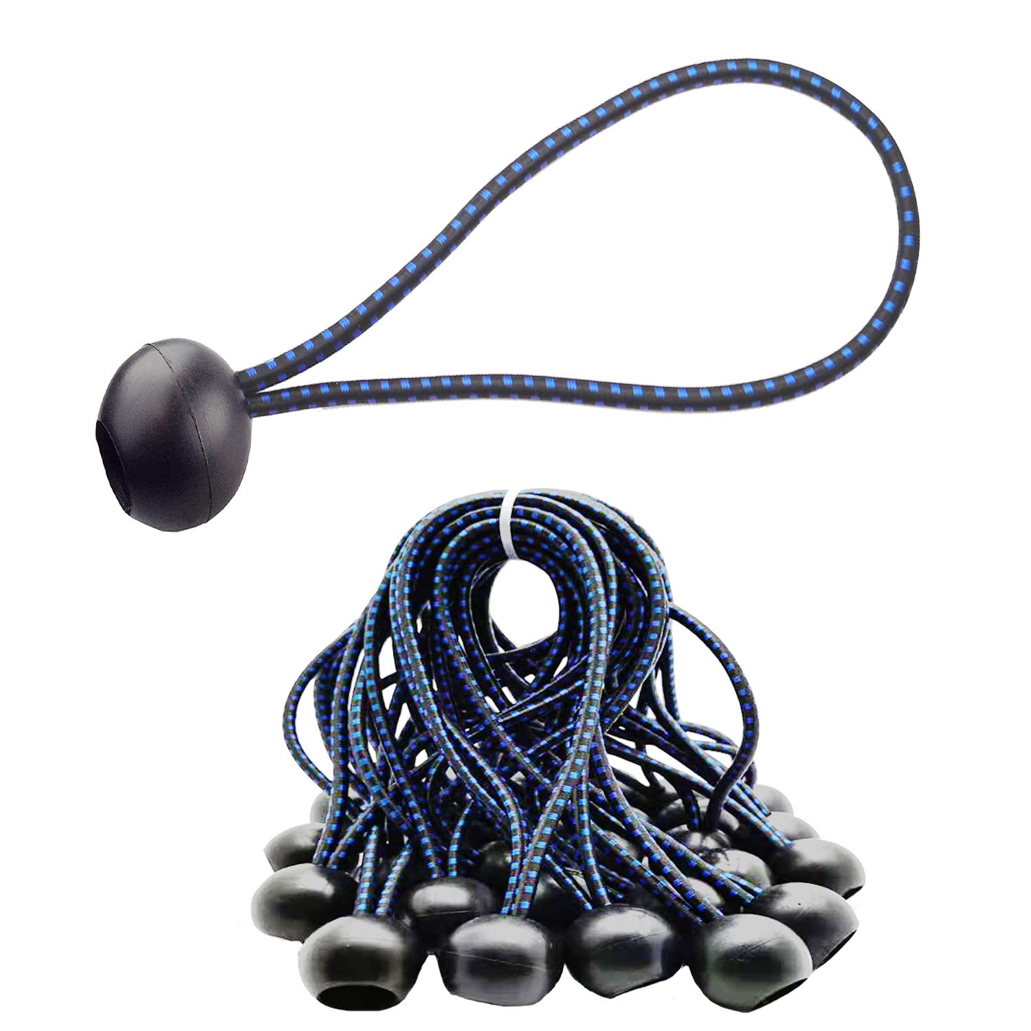 Buy QH Bungee Cord Ball, 30Pcs Tarp Bungee Ball 6 Inch Elastic Rope