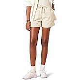 Amazon Essentials Women's Stretch Cotton Mid-Rise Pull-On Relaxed-Fit Shorts