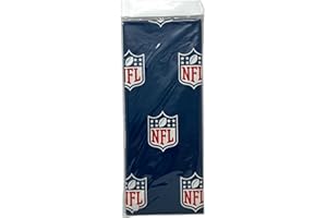 Pro Specialties Group NFL Shield Wrapping Paper, Blue, 20 x 30 Inches, 3 Sheets