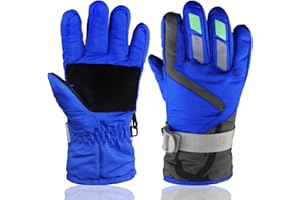 YR.Lover Children Ski Gloves Winter Warm Outdoor Riding Thickening Gloves(2-4Y)