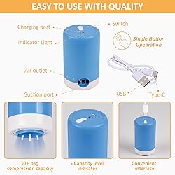 Vacuum Storage Bags with Electric Pump, 22 Pack