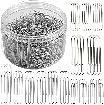 750 Stuck Buroklammern Kleine Mittlere Und Grosse Verschiedene Grossen Buroklammern Fur Buro Schule Und Personlichen Gebrauch 28 Mm 33 Mm 50 Mm Verzinkt Amazon De Burobedarf Schreibwaren