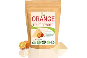 INDUS FARMS SUPERFOODS Indus Farms 100% Natural Orange Fruit Powder, 8 oz, Nutritious Flavor for Baking, Citrus Food Flavoring, Vitamin C, Smoothies, Instant Beverages, Salads, Powdered Mixes, GMO-Free, Vegan