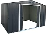 Duramax ECO 10 x 8 Metal Garden Storage Shed Anthracite view 7